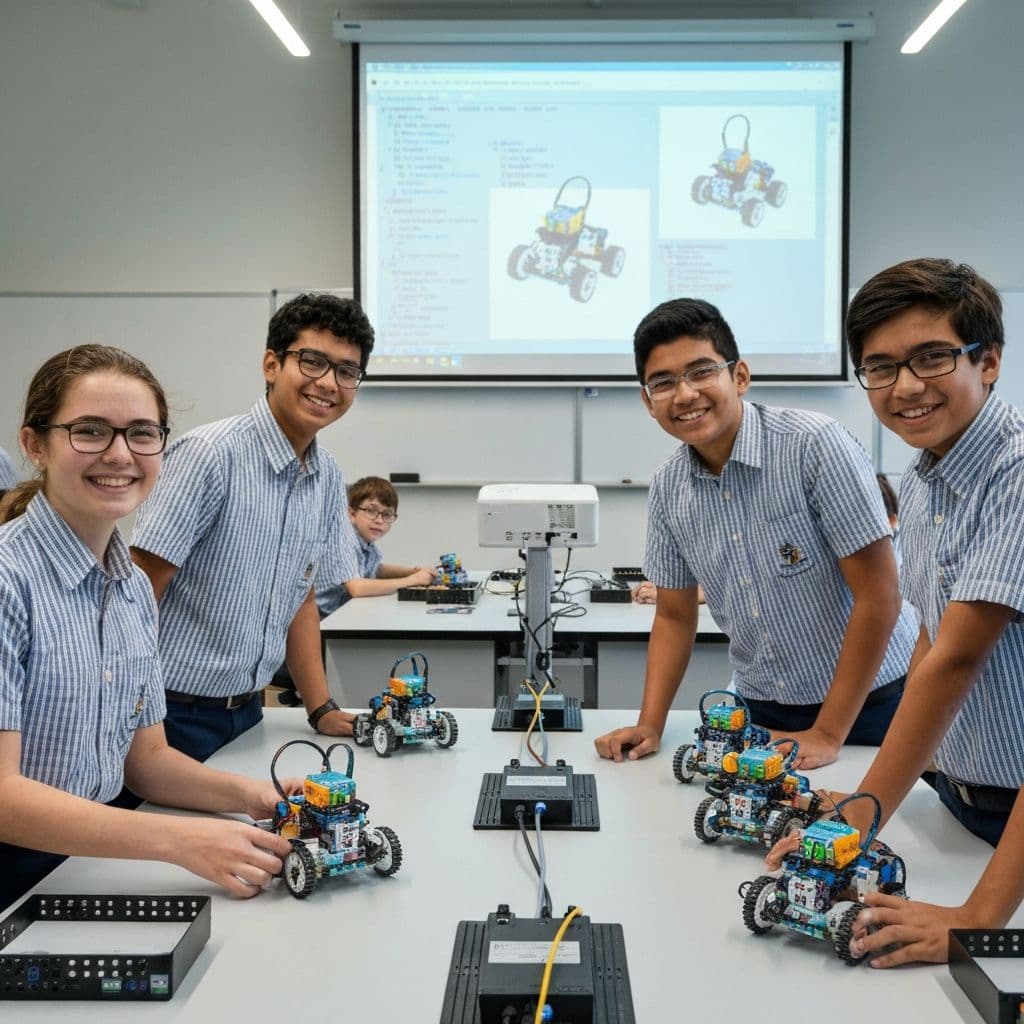 Students building future technology